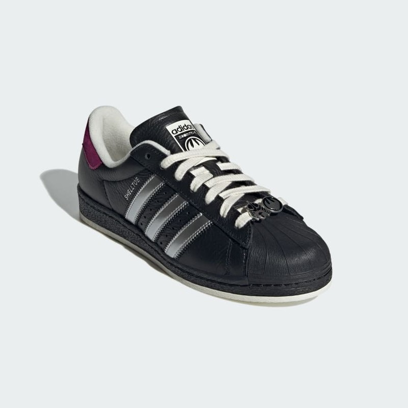 Black white shell toe adidas on sale